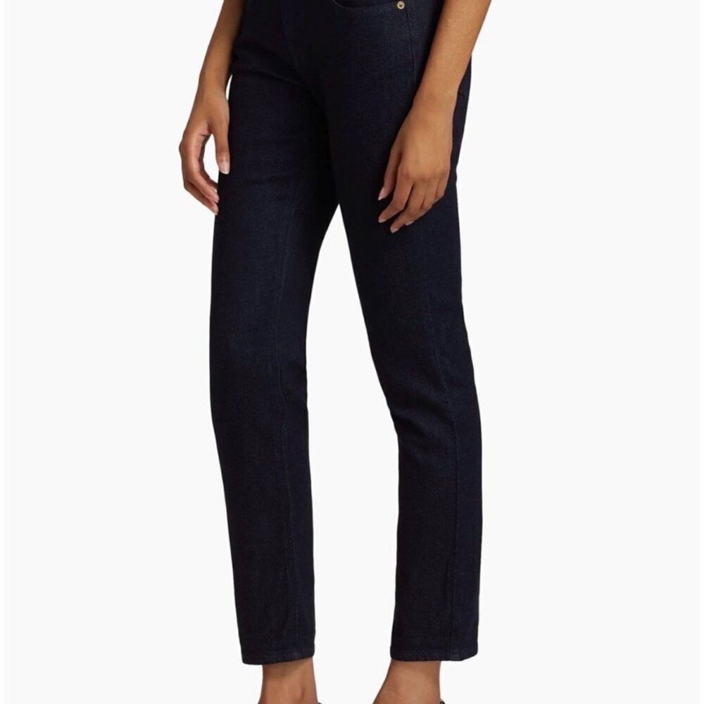 Rag & Bone Dre Low Rise Slim Boyfriend Jeans Sz 27 Dark Blue "Rinse" Color